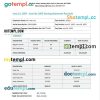 BYL Marketing Co. earnings statement Word and PDF example