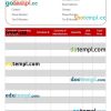 Editable Commercial Invoice example in word and pdf format