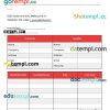 Editable Construction Invoice example in word and pdf format