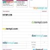 Editable Service Invoice example in word and pdf format