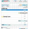 Editable Travel Agency Invoice example in word and pdf format