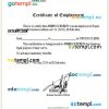 El Salvador Super Select certificate of employment Word and PDF download template