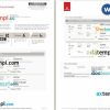 Emirates airplane return e-ticket, Word and PDF download template, 4 pages