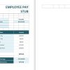 Employee pay stub Word and PDF example