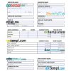 Employee annual pay stub Word and PDF example