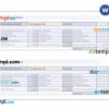 Employee pay stub example in PDF and Word formats, version 3