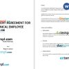 Employment Agreement for Technical Employee Word example, fully editable