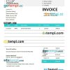 Equipment Invoice example in word and pdf format