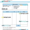 Equipment Rental Invoice example in word and pdf format