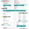 Event planning invoice example in word and pdf format