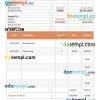 Exterior Design Invoice example in word and pdf format