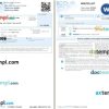 FIRMA GALIZ-SV S.R.L. bus e-ticket, Word and PDF download template, 2 pages