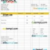 Fashion Designer Invoice example in word and pdf format