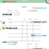 Fashion Store Invoice example in word and pdf format