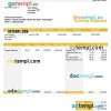 Fashion design company payslip example in Word and PDF formats