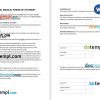 Financial Medical Power of Attorney example, fully editable