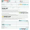 Flipkart, Cleartrip - SpiceJet airplane e-ticket, Word and PDF download template