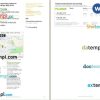 FlixBus bus e-ticket, Word and PDF download template, 2 pages