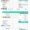 Flower Shop Invoice example in word and pdf format