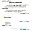 France Atos SE certificate of employment Word and PDF download template
