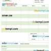 free download Free Business Invoice example in word and pdf format