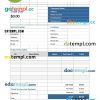 free download Free Estimate Invoice example in word and pdf format