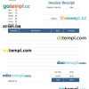 free download Free Invoice Receipt example in word and pdf format
