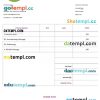 free download Free Massage Invoice example in word and pdf format