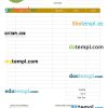 free download Free Modern Invoice example in word and pdf format