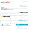 free download Free Professional Invoice example in word and pdf format