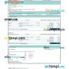 Futura Travels LTD airplane e-ticket, Word and PDF download template