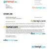 Germany Schufa utility bill download Word and PDF example