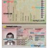 Guinean passport example in PSD format, fully editable, 2018 - present