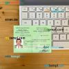 Gabon driving license editable PSD files, scan look and photo-realistic look, 2 in 1