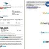 Garuda Indonesia airplane e-ticket, Word and PDF download template, 2 pages