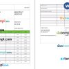 General tax calculation Invoice example in word and pdf format