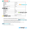 Georgian e-visa Word and PDF example