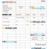 Grand Hotel Invoice example in word and pdf format