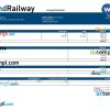 Grand Railway company paystub example in Word and PDF formats