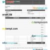 Graphic design invoice example in word and pdf format