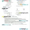 Gujarat State Road Transport Corporation bus e-ticket, Word and PDF download template