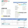 Gym Invoice example in word and pdf format