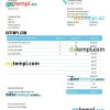 Handyman Invoice example in word and pdf format