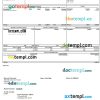 Harvard university pay stub example in PDF and Word format