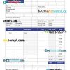 Home bakery invoice example in word and pdf format