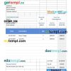 Hotel stay invoice example in word and pdf format