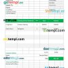 House Cleaning Service Invoice Template word and pdf format
