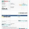 House Rental Invoice example in word and pdf format