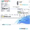 Hungary Tigaz utility bill Word and PDF template