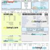 India Kota electricity utility bill Word and PDF template